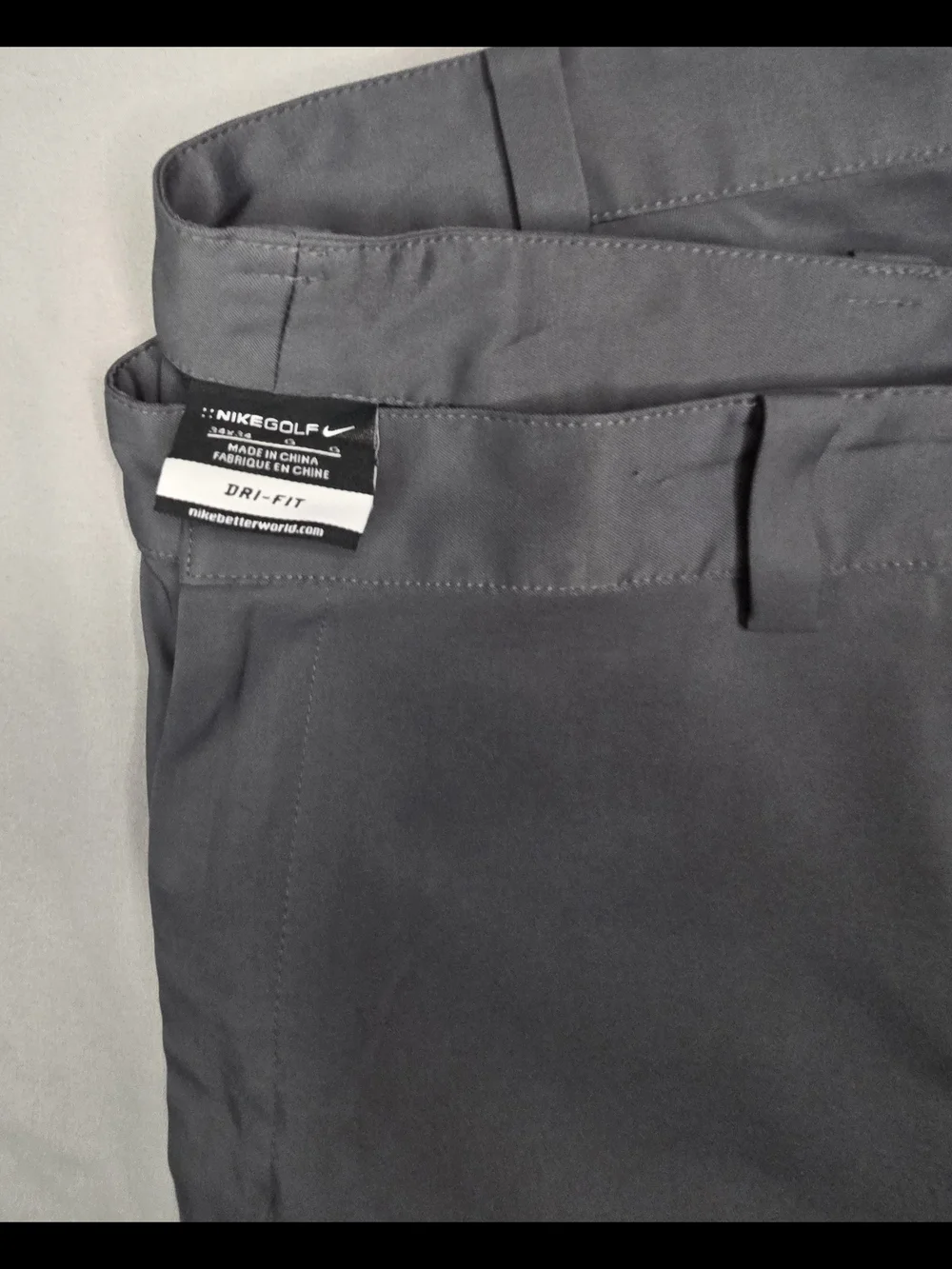 Nike Golf 34 Gray Dri-FIT Pants – Performance Golf Trousers